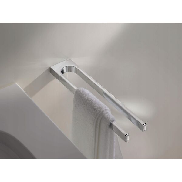 Keuco Edition 11 towel rail 450 mm, 2-piece, fixed chrome