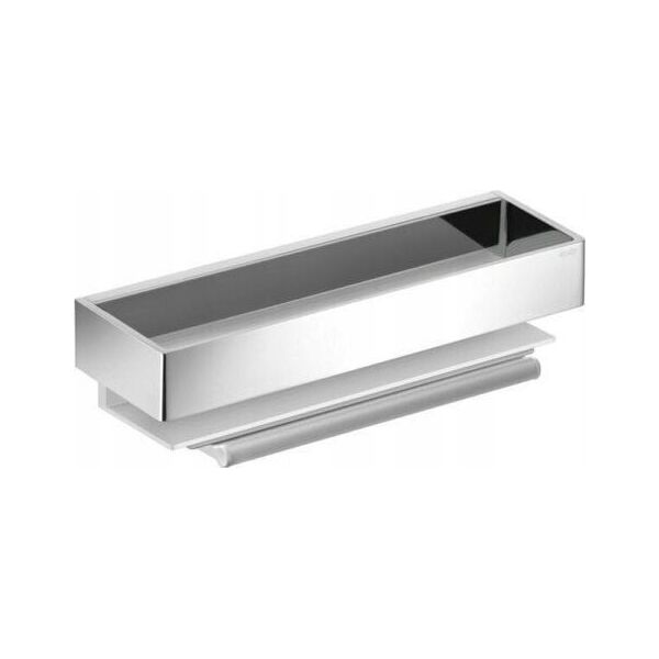 Keuco Edition 11 shower basket with glass squeegee aluminum/chrome