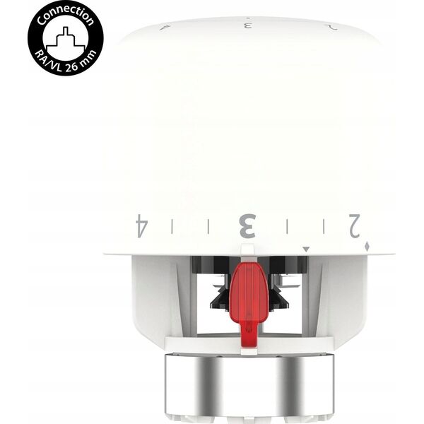 Danfoss Aero RAVL click, thermostatic head with built-in sensor, 26 mm neck diameter