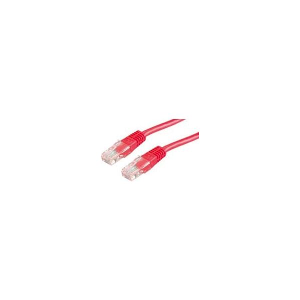 Roline PatchCord, UTP, Cat5e, 0.5m, czerwony (21.15.0521)