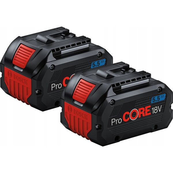 Bosch Professional 18V System Combo Kit: GSR 18V-110 C + GDX 18V-210 C + GWS 18V-10 + GBH 18V-24 C (incl. 2x ProCORE 5 batteries.