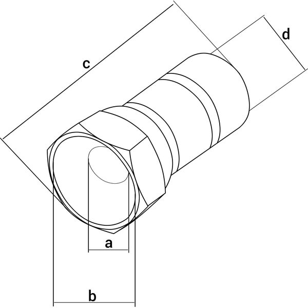 Blow 50 szt. Wt.SAT "F" RG6/6,8mm/18mm (1PH)