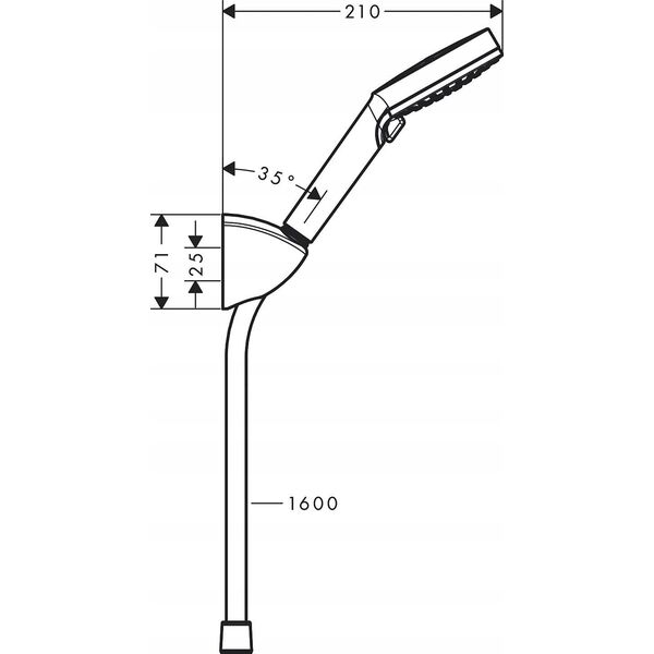 Hand shower set Hansgrohe Vernis Blend 100 Vario EcoSmart, 26278000, chrome