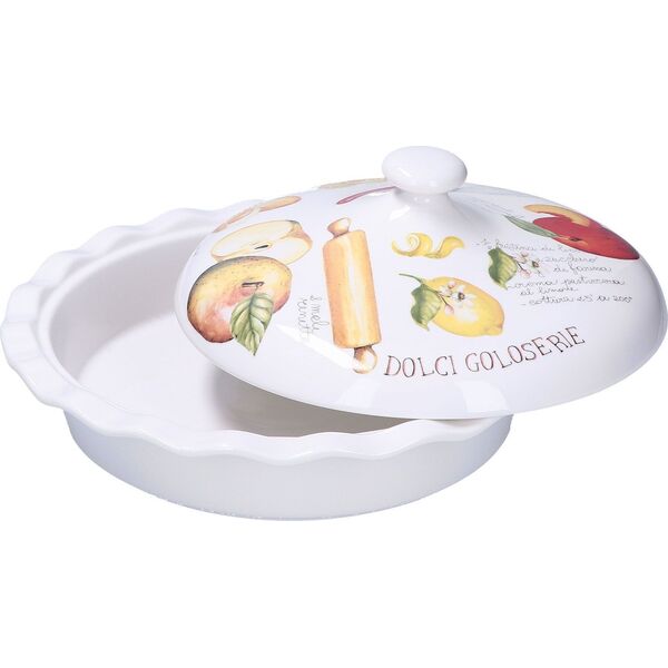 NPC Polska La Porcellana Bianca Goloserie Patera do szarlotki z pokrywką 27 cm