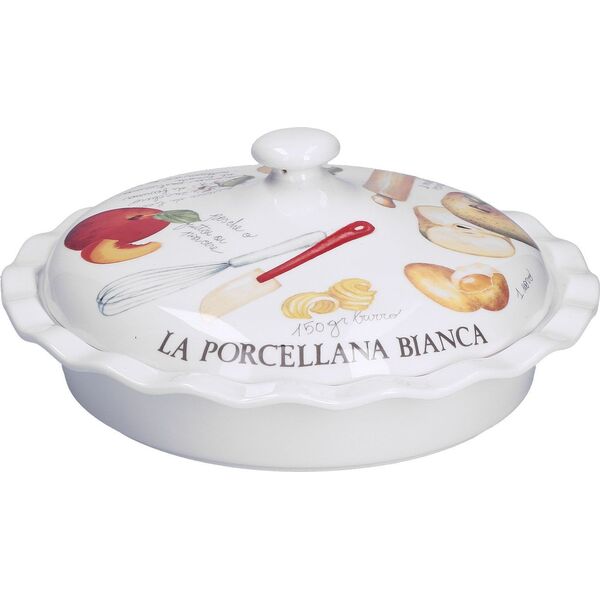 NPC Polska La Porcellana Bianca Goloserie Patera do szarlotki z pokrywką 27 cm
