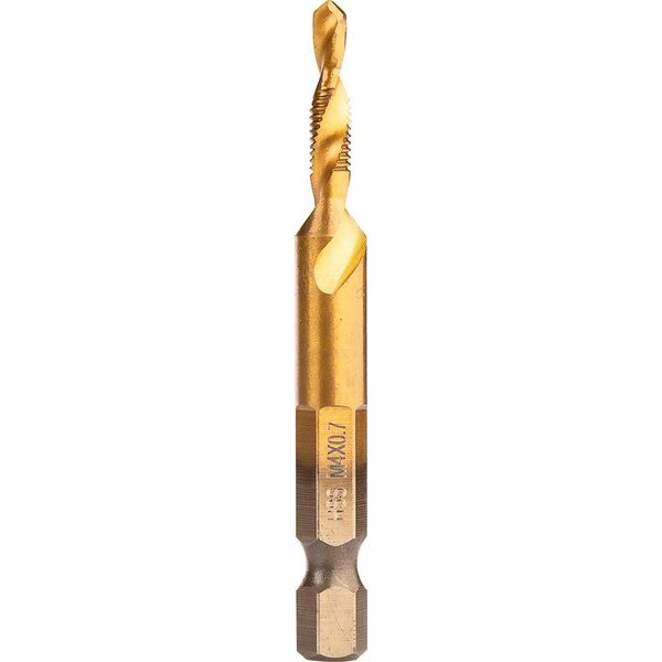 Wiertło gwintujące HSS TiN, M4x0,7 mm, Hex