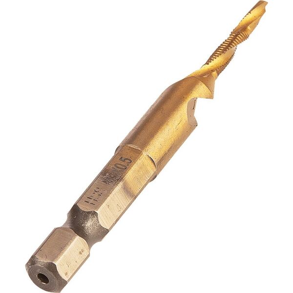 Wiertło gwintujące HSS TiN, M3x0,5 mm, Hex