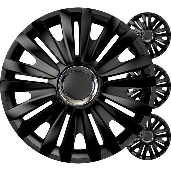 Kołpaki samochodowe 4szt. komplet royal czarne 14" cali color box