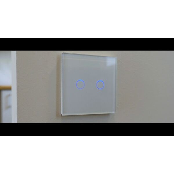 Hurtel Spring Vienpolis sensorinis jungiklis, nuotolinis valdymas (WIFI), Baltas
