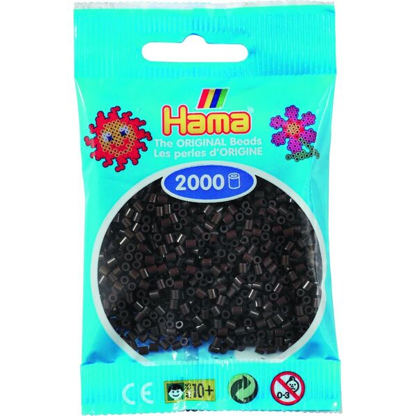 Hama mini perler brun