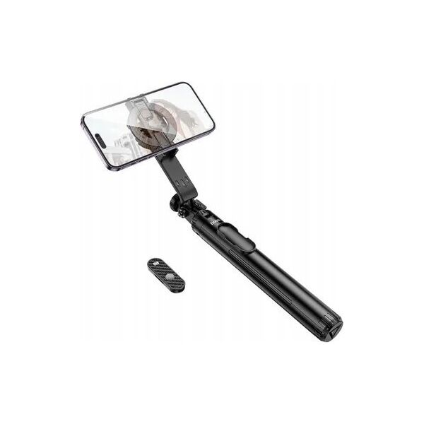 HOCO uchwyt selfie magnetyczny z pilotem bezprzewodowym tripod K25 czarny