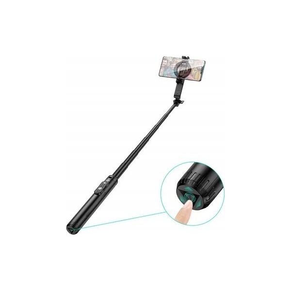 HOCO uchwyt selfie magnetyczny z pilotem bezprzewodowym tripod K25 czarny