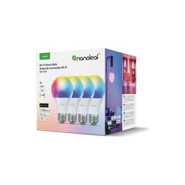 Nanoleaf Essentials Smart Bulbs - zestaw 4 żarówek A60-E27 (Wi-Fi)