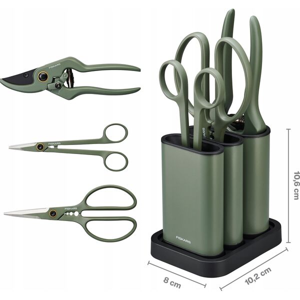 Plant care set (pruner, clipper, precision trimmer + case)