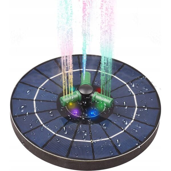 GOTEL Q33B ŚWIECĄCA FONTANNA SOLARNA RGB