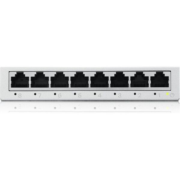 Zyxel GS-108BV5-EU0101F łącza sieciowe Nie zarządzany L2 Gigabit Ethernet (10/100/1000)