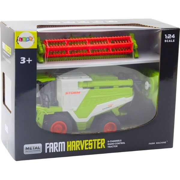 Kombajn Z Hederem Do Zboża 2w1 Zdalnie Sterowany RC Efekt Dymny 2.4G LEAN Toys