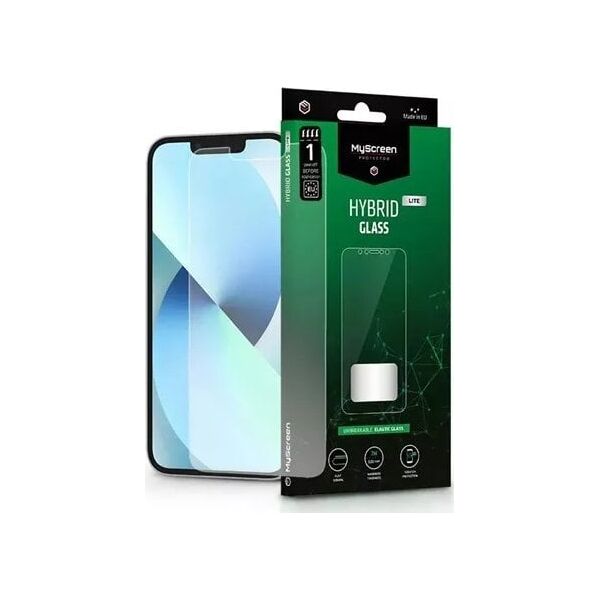 MyScreen Protector Apple iPhone 13 Pro Max 6.7" - Szkło hybrydowe na płaską część ekranu HYBRID GLASS LITE