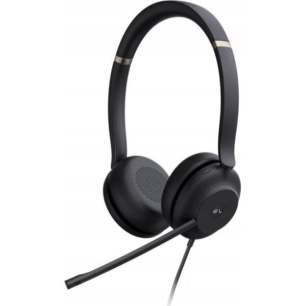 Słuchawki Yealink Yealink UH37 Dual Teams Zestaw słuchawkowy Przewodowa Opaska na głowę Biuro/centrum telefoniczne USB Type-C / USB Type-A Czarny