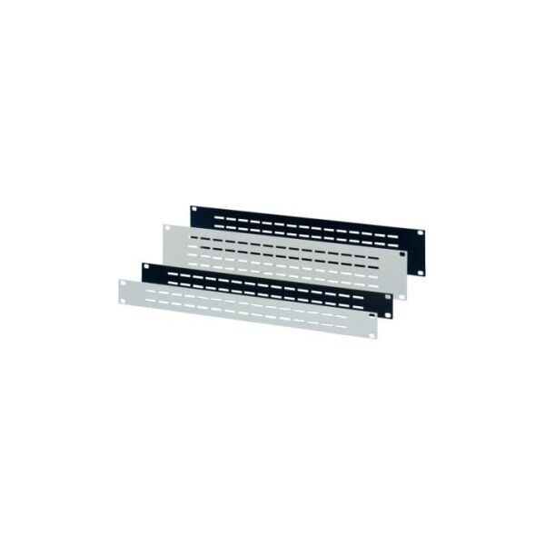 Panel przedni SCHROFF 19, wentylowany, 2 HU, 2,5 mm, Al, RAL 7035
