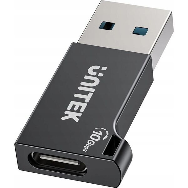 Unitek Adapter USB-A do USB-C 10Gbps czarny A1049ABK01