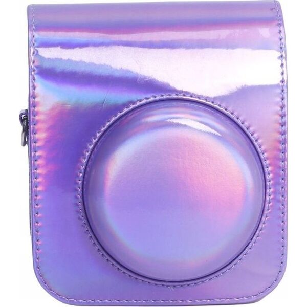 Pokrowiec LoveInstant Futerał Etui Pokrowiec Do Fujifilm Instax Mini 12 + Album Na 96 Zdjęć / Fioletowy Błysk