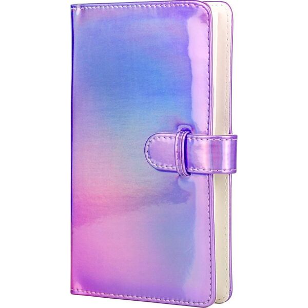 Pokrowiec LoveInstant Futerał Etui Pokrowiec Do Fujifilm Instax Mini 12 + Album Na 96 Zdjęć / Fioletowy Błysk