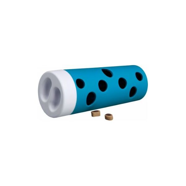 Trixie Zabawka dla kota Activity Snack Roll'/Rolka do przysmaków śr.6/5×14 cm POMARAŃCZ/NIEBIESKI