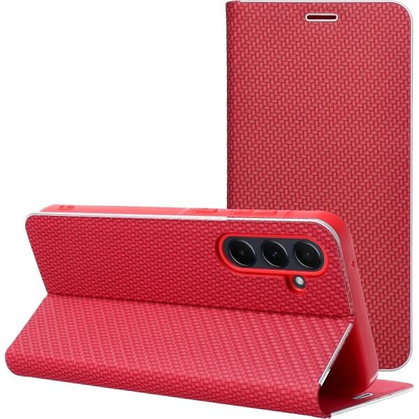 OEM Kabura LUNA Book Carbon do XIAOMI Redmi Note 13 Pro 5G czerwony