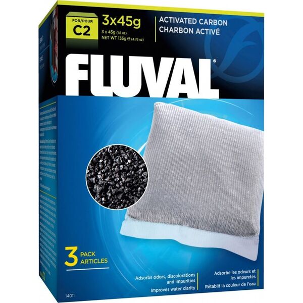 Fluval Wkład węglowy do filtra C2, 3x45g