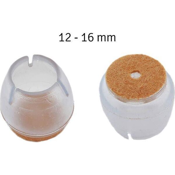 Aptel PODKŁADKI ANTYPOŚLIZGOWE POD MEBLE SILIKONOWE 16szt 12do16mm AG562F