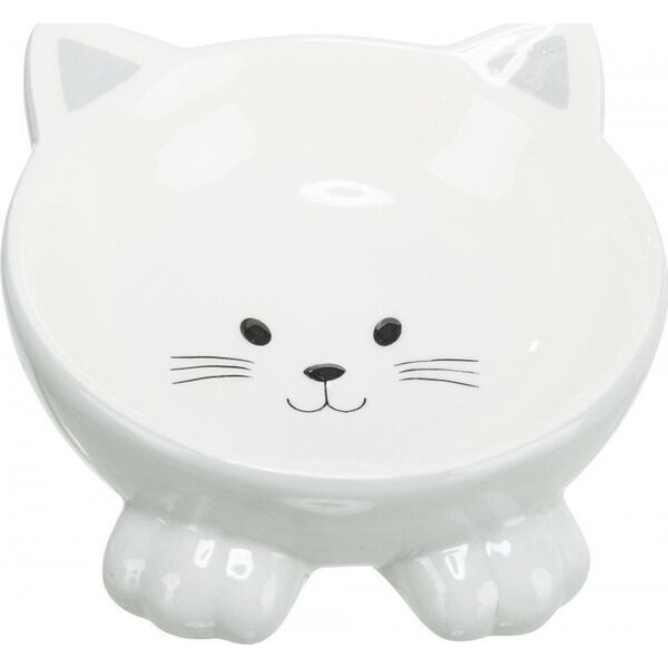 Trixie Miska ceramiczna, dla kota, w kształcie kota, różne kolory, 150ml, 14 cm, wysoka (TX-24807)