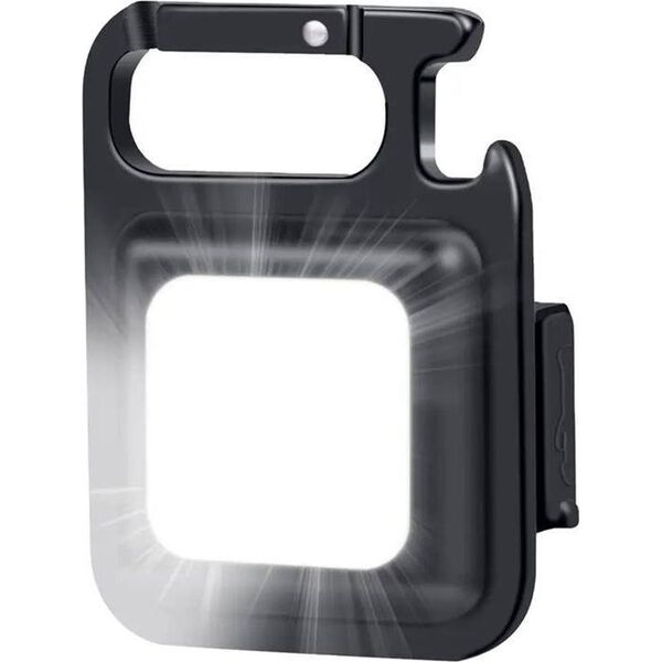 Latarka Aptel Kompaktowa LATARKA ze Stojakiem COB LED 6W czarna ZD100