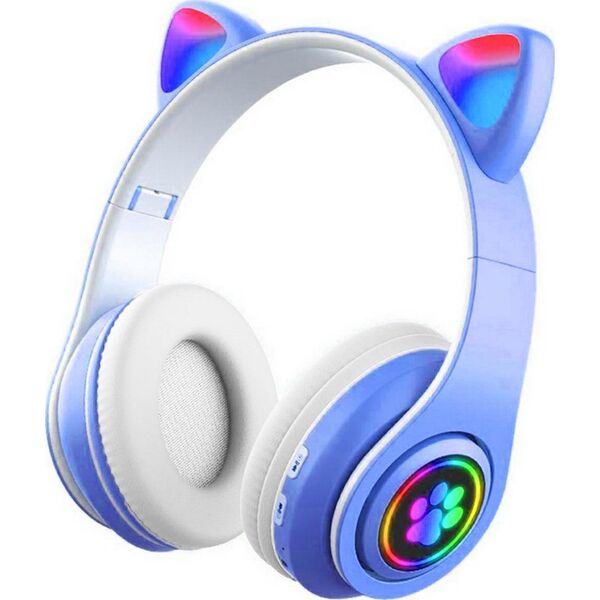 Słuchawki ATL ZS7G Słuchawki bt 5.0 led niebieskie      uszy