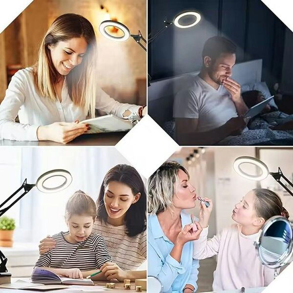Lusterko kosmetyczne ATL ZD144 Lampka lupa kosmetyczna biurkowa