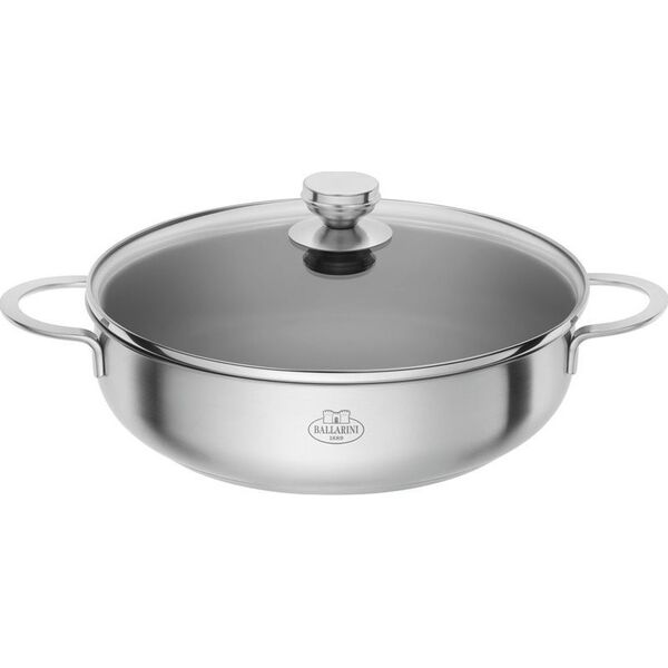 Patelnia Ballarini Patelnia głęboka non-stick z 2 uchwytami i pokrywką Ballarini Ancona
