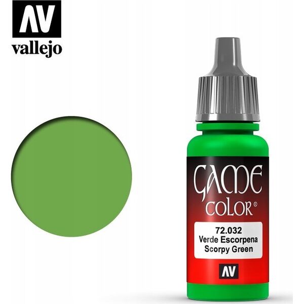 Vallejo Vallejo: 72.032 - Game Color - Scorpy Green (18 ml)