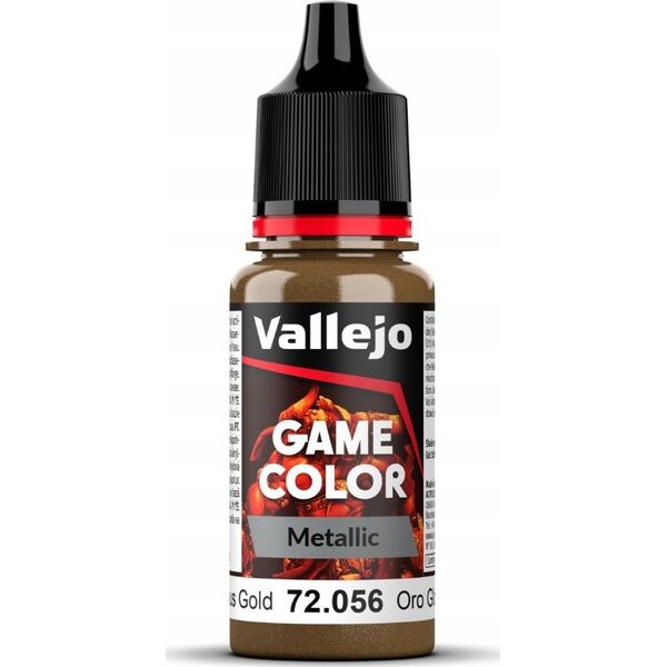 Vallejo Vallejo: 72.056 - Game Color - Metallic - Glorious Gold (18 ml)