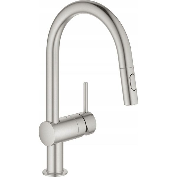 Bateria kuchenna Grohe Kitchen faucet with pull-out hose Grohe MINTA 32321DC2, stainless steel