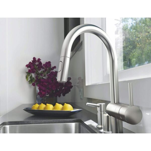 Bateria kuchenna Grohe Kitchen faucet with pull-out hose Grohe MINTA 32321DC2, stainless steel