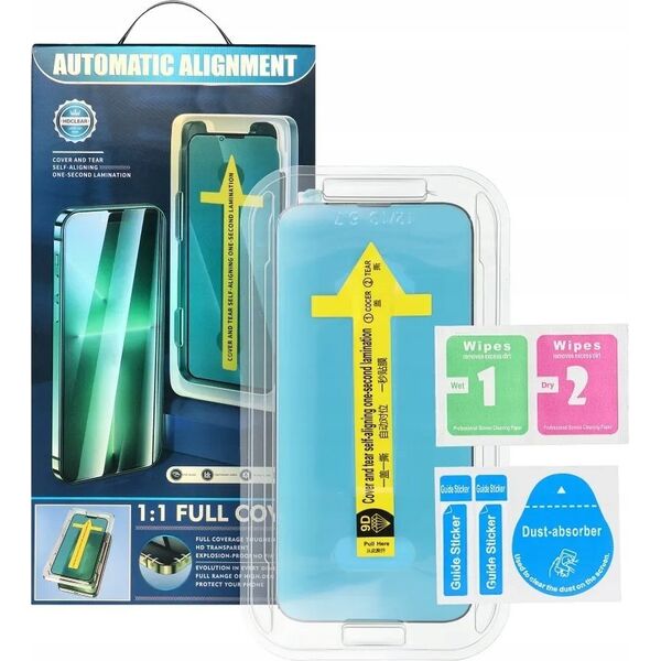 Partner Tele.com 5D Full Glue Tempered Glass - do iPhone X czarny + aplikator