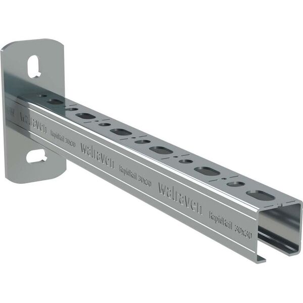 Walraven wall bracket RapidRail 30x30 ev L: 500 mm with cutting marks