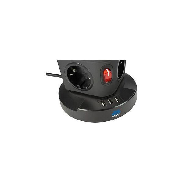 Sourcing 12-socket extension cord with AS-SCHWABE wireless charging station