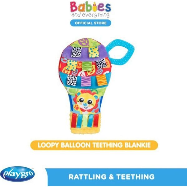 Playgro PLAYGRO Loopy Balloon Sensory Blankie, 0187227167