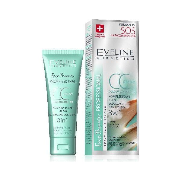 Eveline Face Therapy SOS Krem CC 8w1 na zaczerwienienia 30ml - 084453