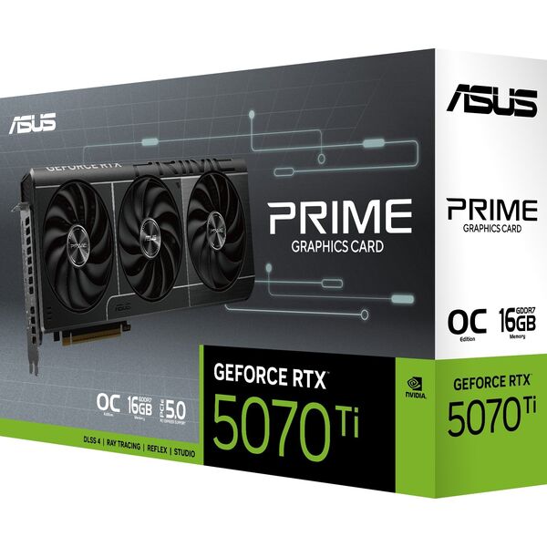 Karta graficzna Asus Prime GeForce RTX 5070 Ti OC 16GB GDDR7 (PRIME-RTX5070TI-O16G)