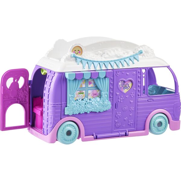Polly Pocket - Glampingowy Van Kamper + laleczka + akcesoria JCC32