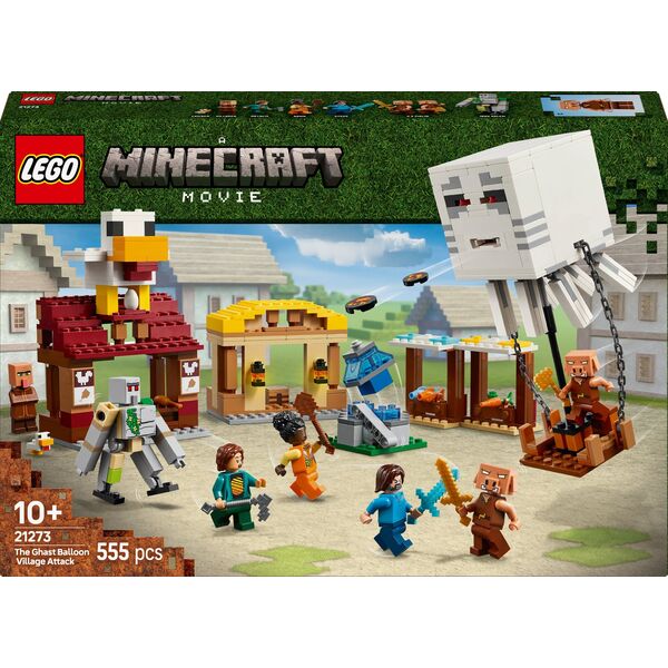 Minecraft Atak balonowego Ghasta na wioskę (21273)