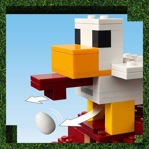 Minecraft Atak balonowego Ghasta na wioskę (21273)