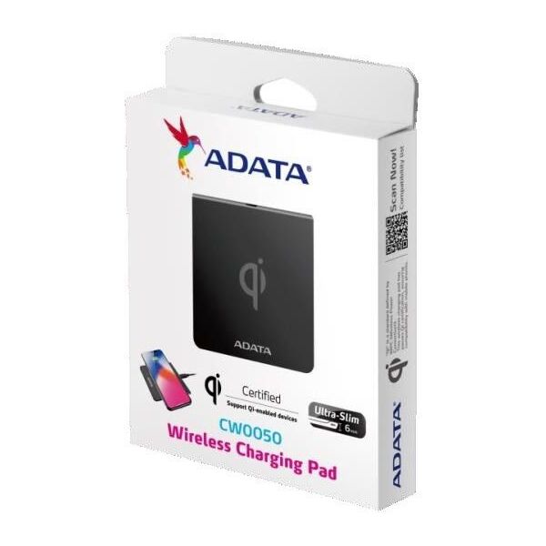 Ładowarka ADATA CW0050 Indukcyjna 1 A (ACW0050-1C-5V-CBK)
